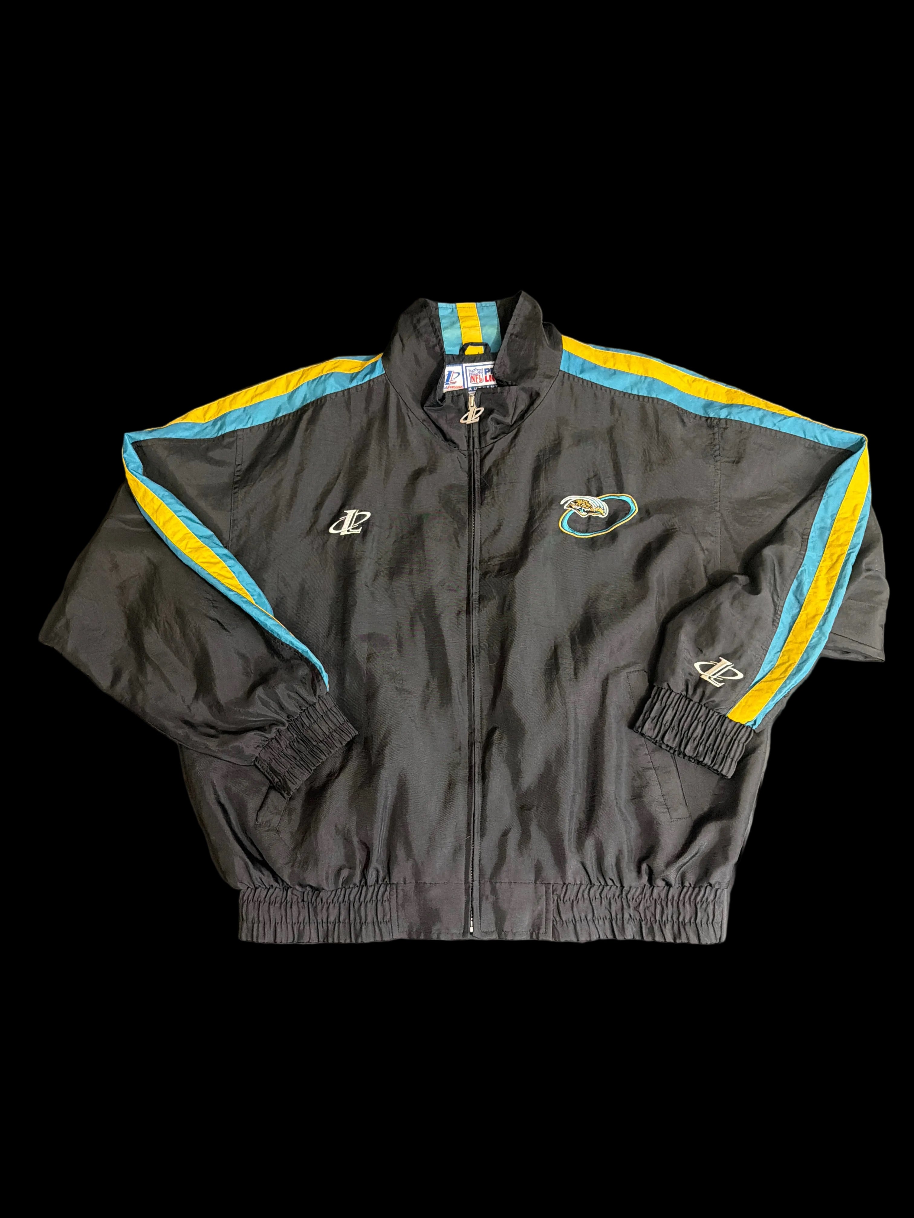 Vintage 90's Logo Athletic Pro Line Authentic Jacksonville Jaguars full-zip windbreaker