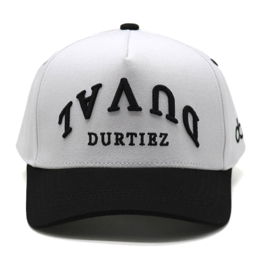 **Limited Edition** Duval Durtiez Flipped Classic 5-Panel Essential Snapback Hat (White/Black)