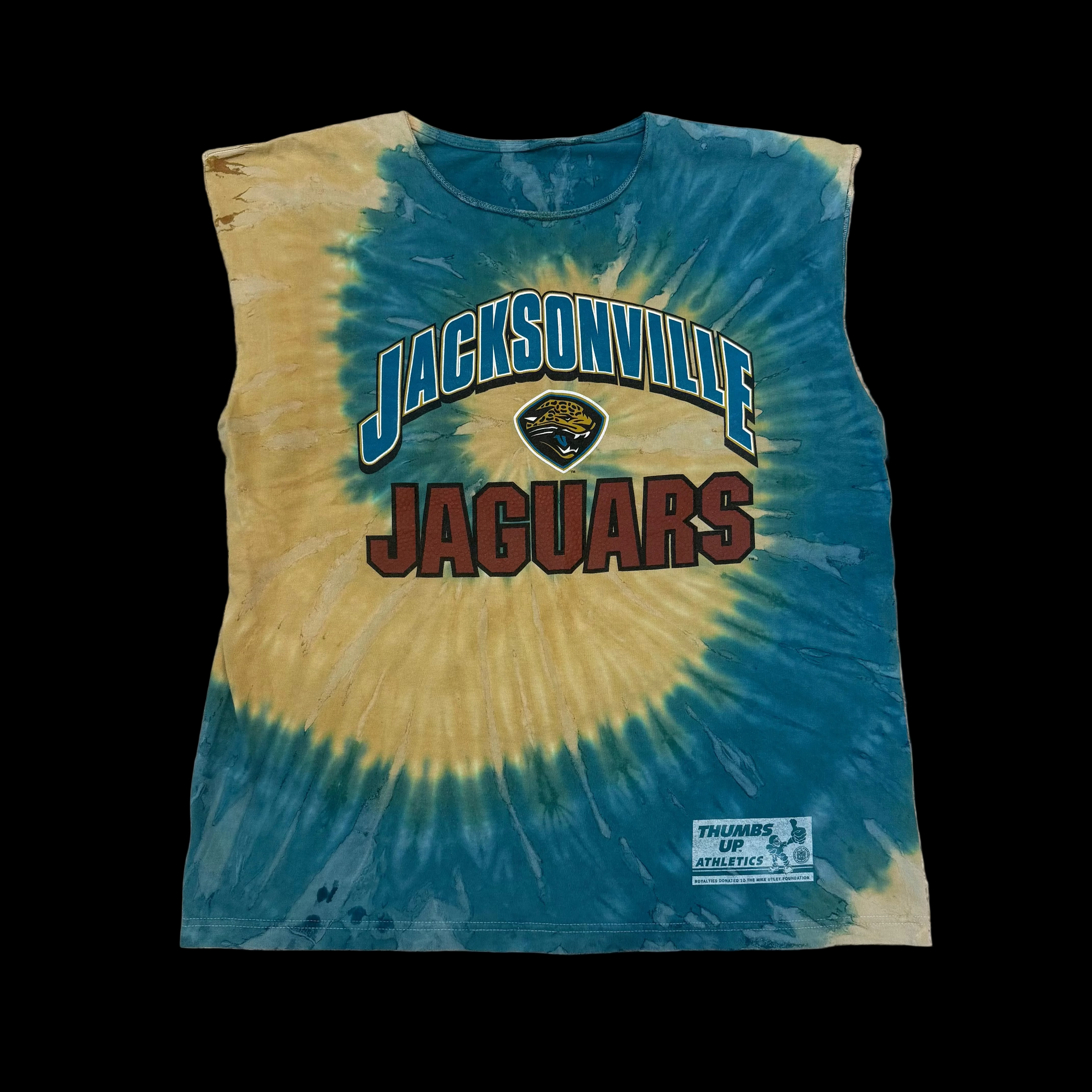Vintage Tie Dye Sleeveless Shirt by Thumbs Up Athletics