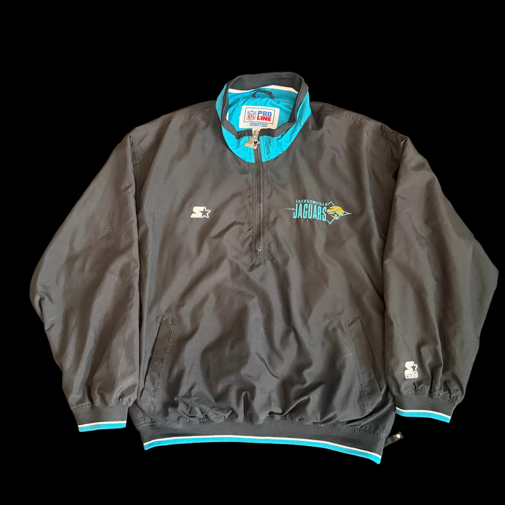 Vintage 90s Starter NFL Pro Line Jacksonville Jaguars half-zip pullover