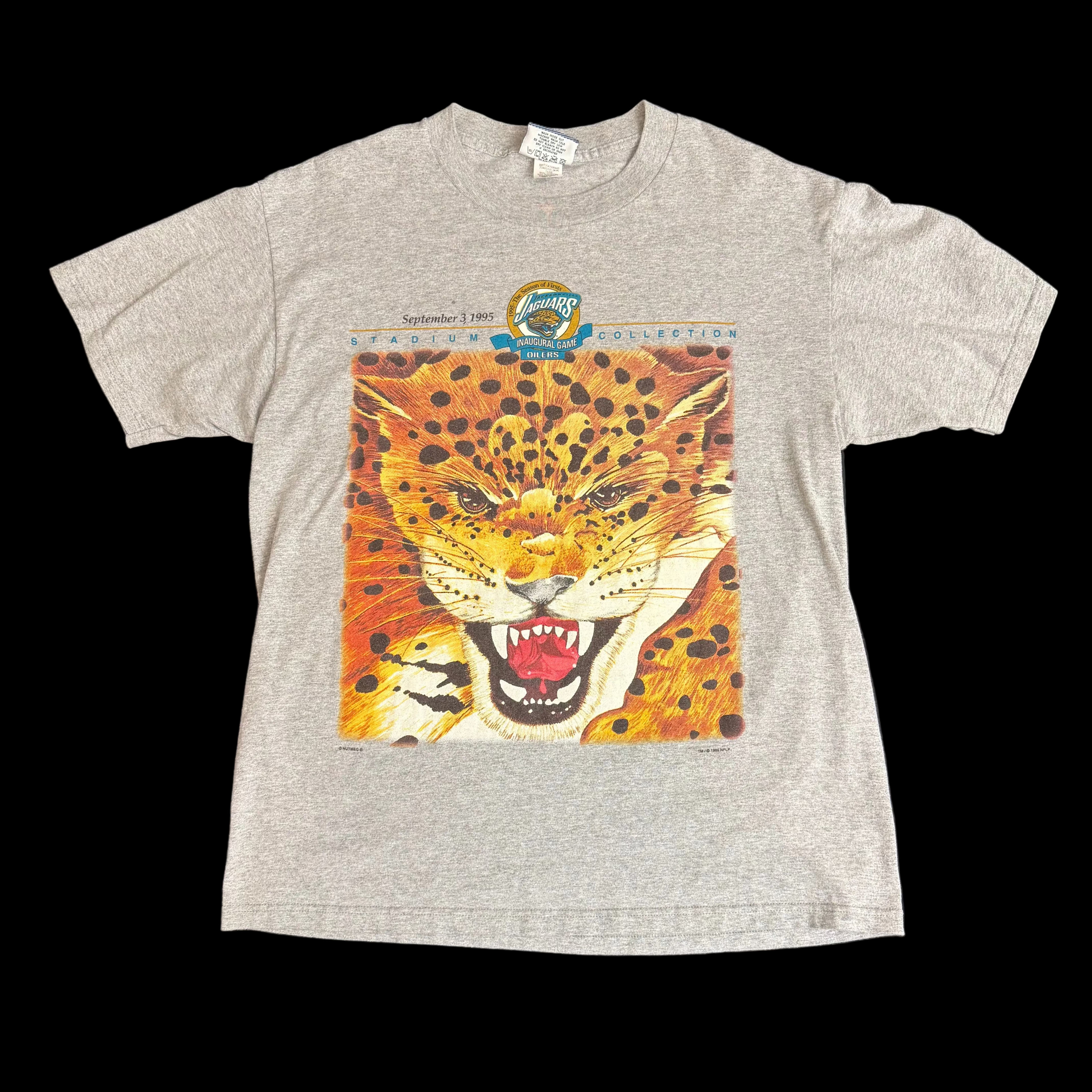 Vintage 1995 Jacksonville Jaguars Inaugural Game Lee Sport Stadium Collection Tee