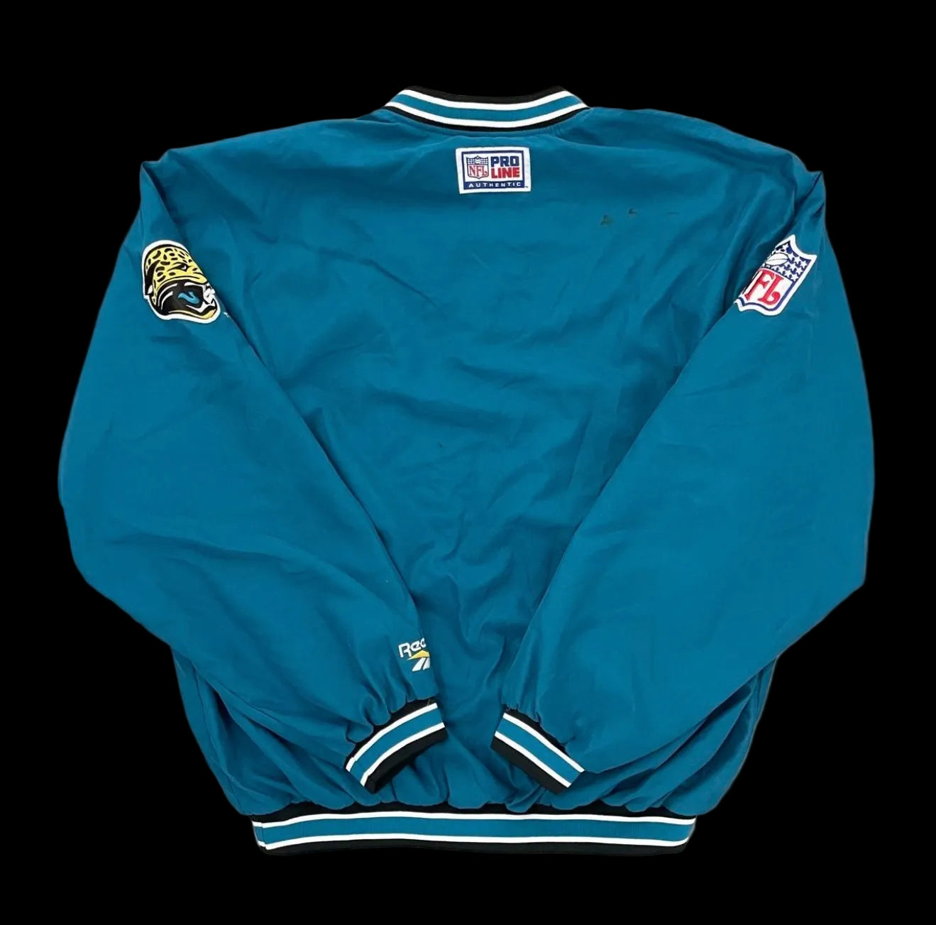 Vintage 90s Reebok NFL Pro Line Jacksonville Jaguars Pullover Jacket