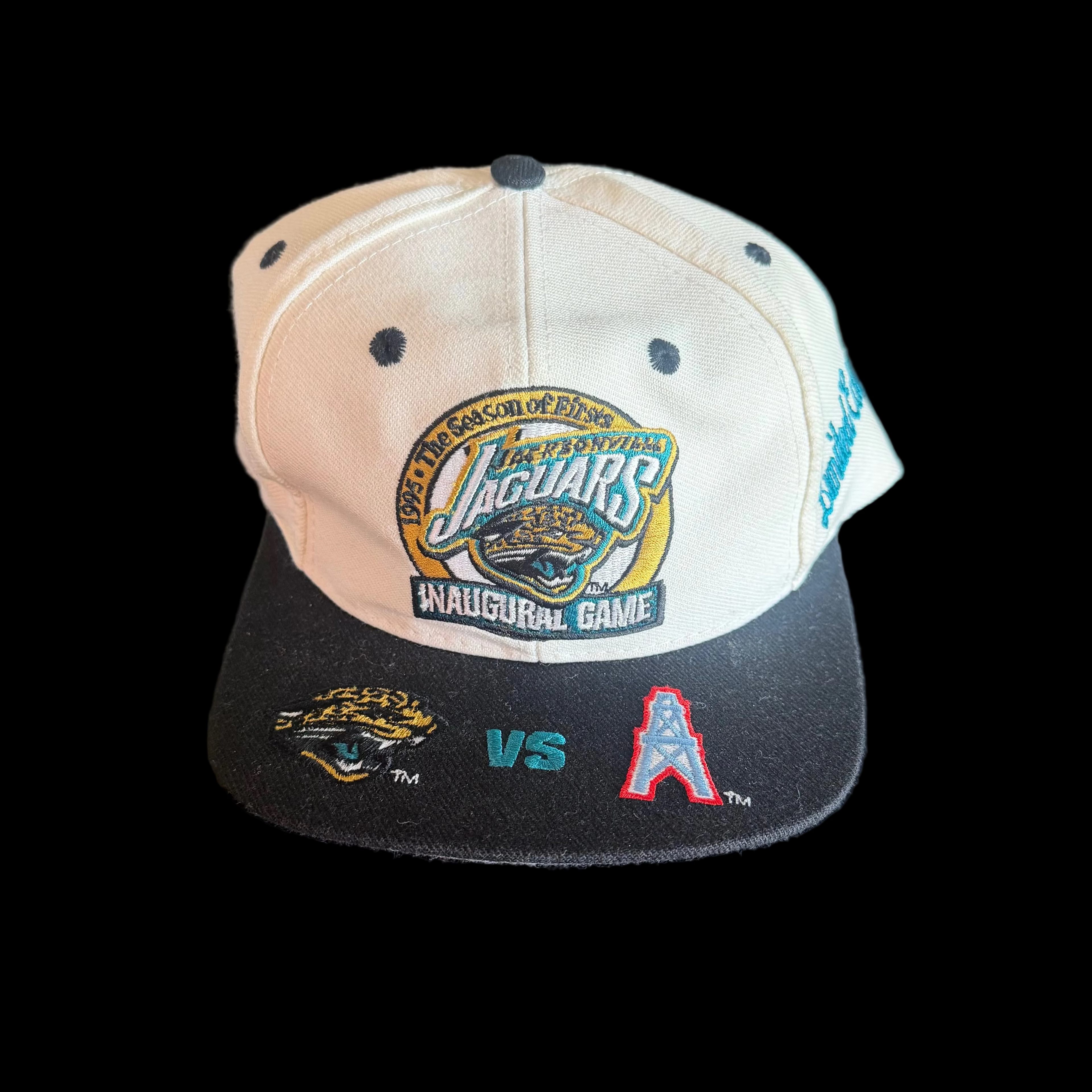 Vintage 1995 Logo Athletic Jags vs Oilers Inaugural Game Limited Edition Snapback