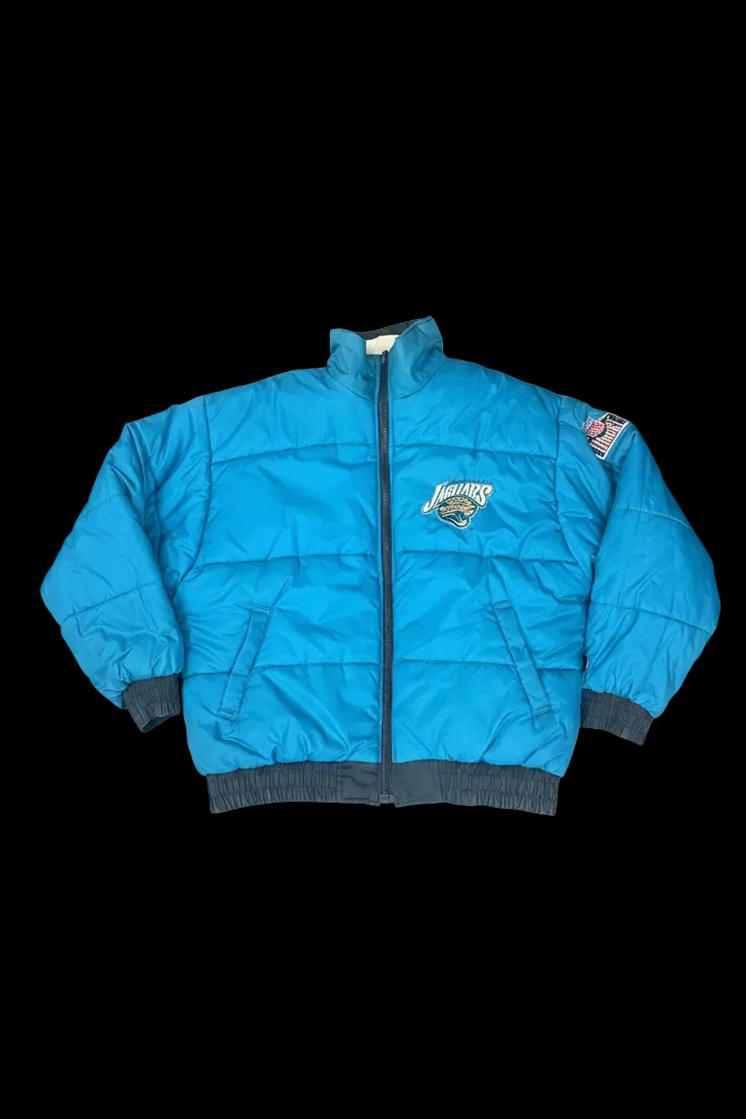 Vintage 90s Jacksonville Jaguars Pro Player NFL Experience Reversible Puffer Jacket