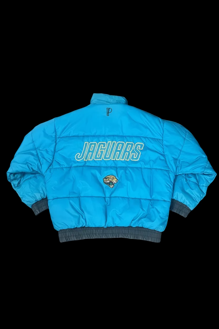 Vintage 90s Jacksonville Jaguars Pro Player NFL Experience Reversible Puffer Jacket