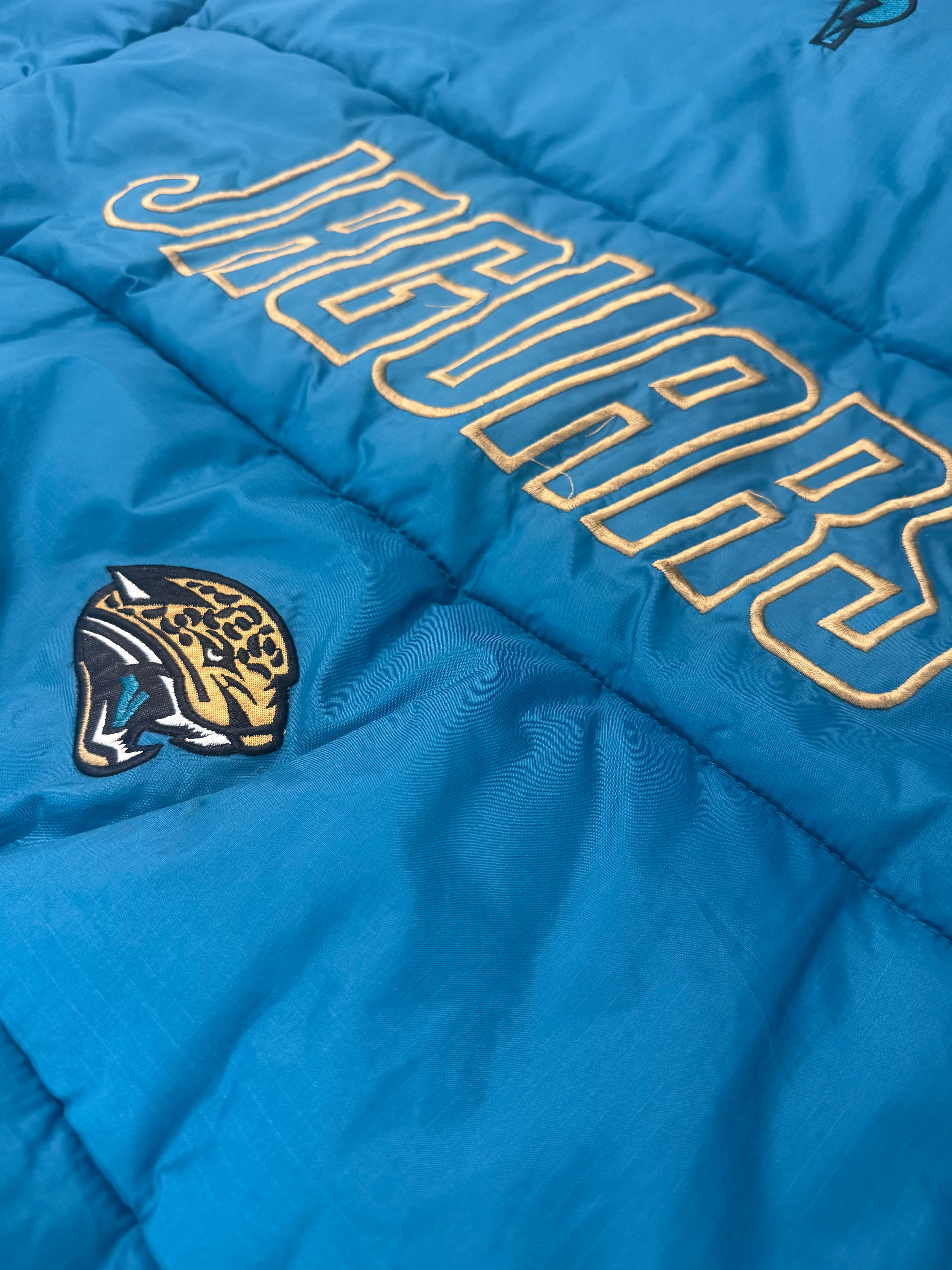 Vintage 90s Jacksonville Jaguars Pro Player NFL Experience Reversible Puffer Jacket