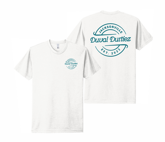 Duval Durtiez Original EST White & Teal T-Shirt