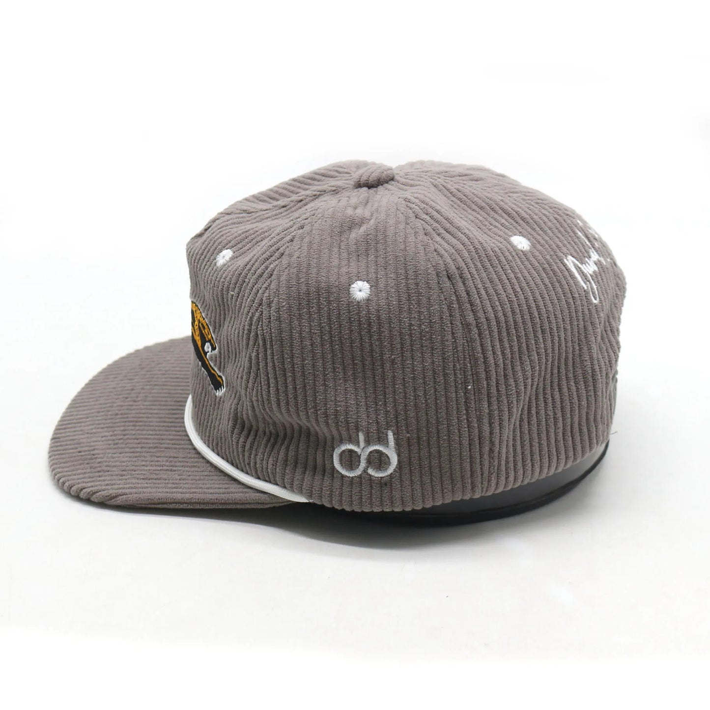 **Durty Collection** Jumping Jaguar Corduroy Hat (Grey)