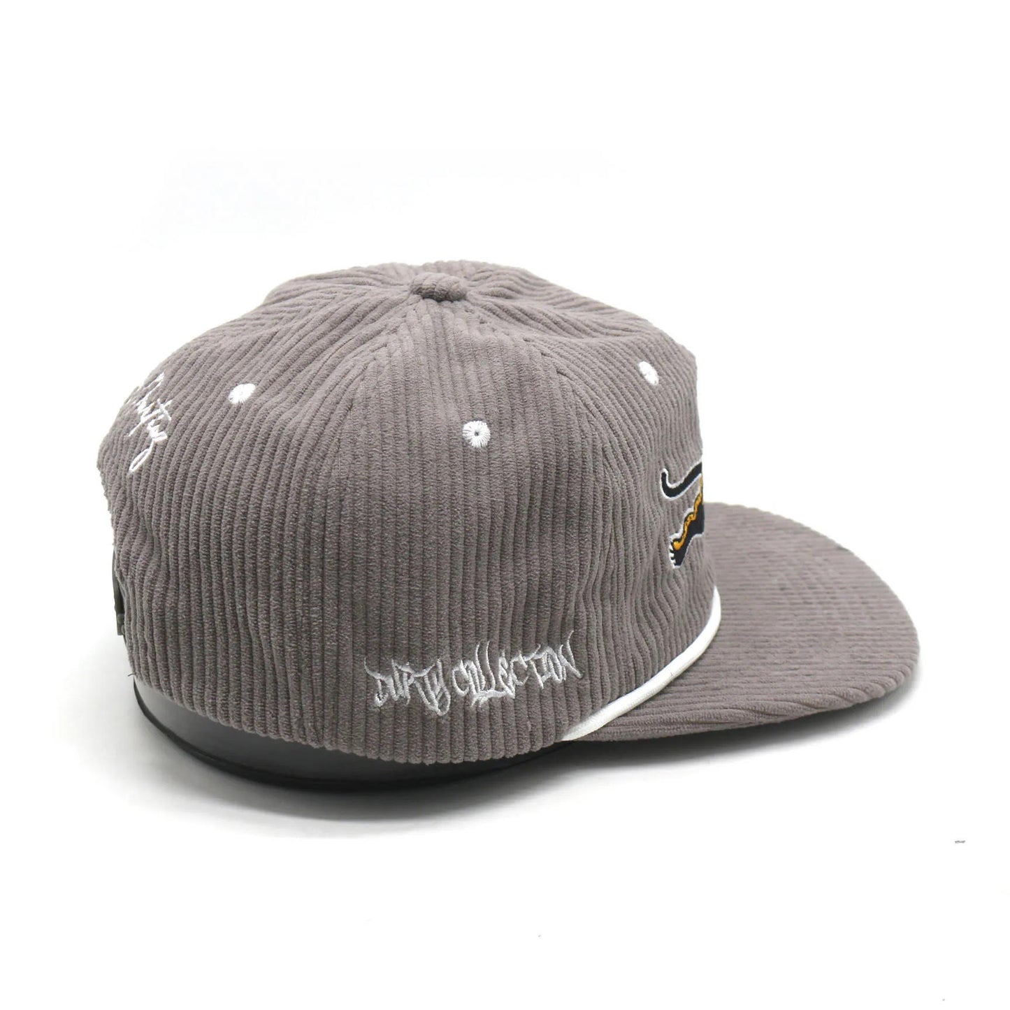 **Durty Collection** Jumping Jaguar Corduroy Hat (Grey)