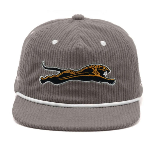 **Durty Collection** Jumping Jaguar Corduroy Hat (Grey)