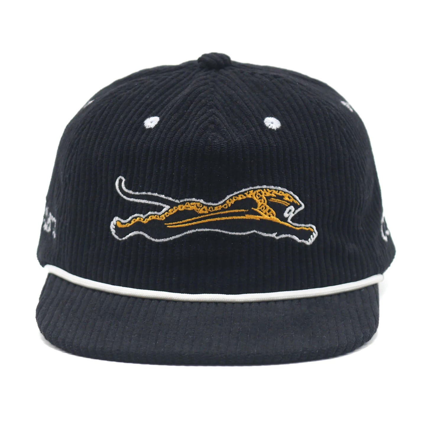 **Durty Collection** Jumping Jaguar Corduroy Hat (Black)