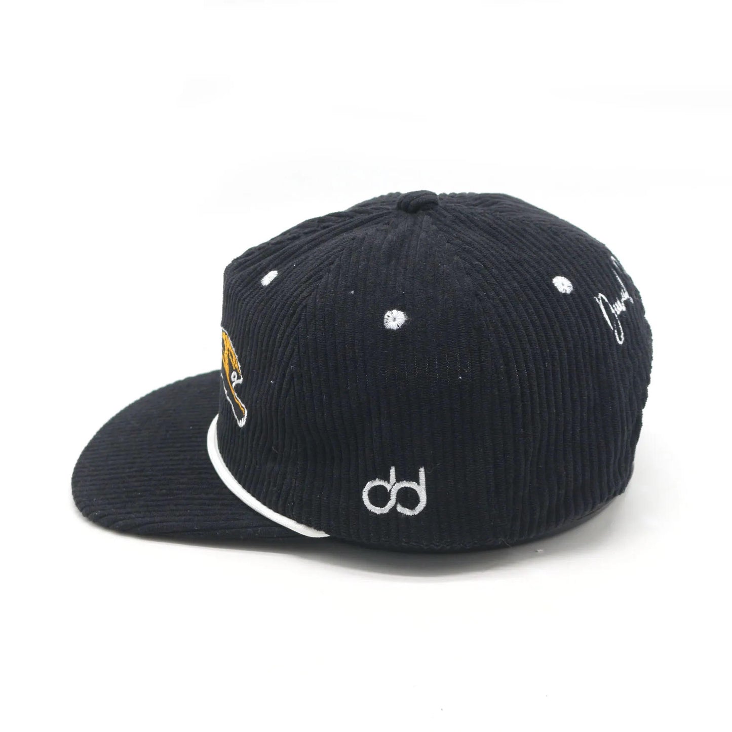 **Durty Collection** Jumping Jaguar Corduroy Hat (Black)