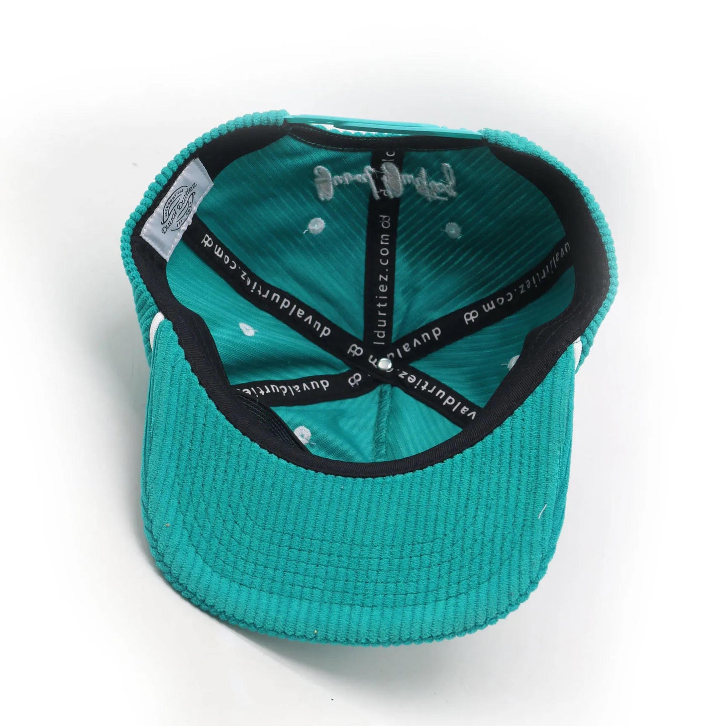 **Durty Collection** Jumping Jaguar Corduroy Hat (Old School Teal)