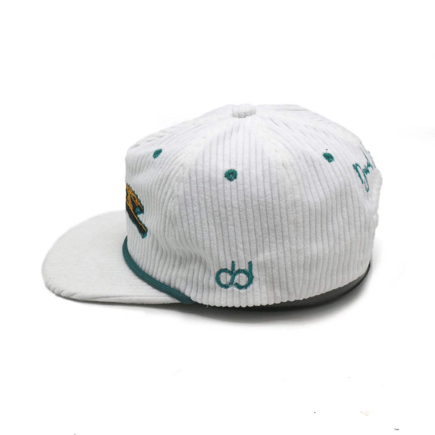 *** Preorder *** Durty Collection Jumping Jaguar Corduroy Hat (White)