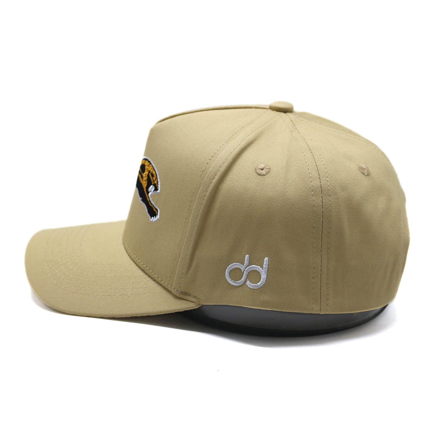 **LIMITED EDITION** Duval Durtiez Jumping Jaguar Classic 5-Panel Essential Snapback Hat (Tan)