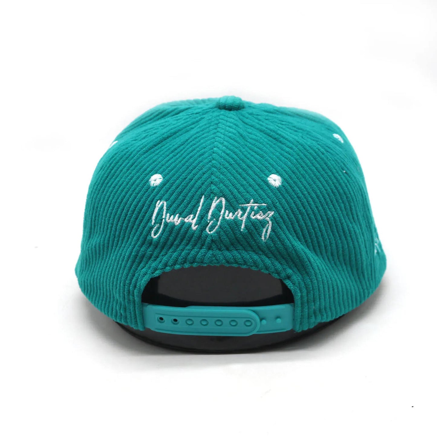 **Durty Collection** Jumping Jaguar Corduroy Hat (Old School Teal)